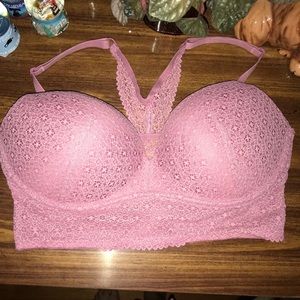 Pink Lace Bra.
